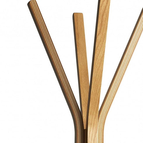 16.5" x 16.5" x 68.25" Natural Coat Rack